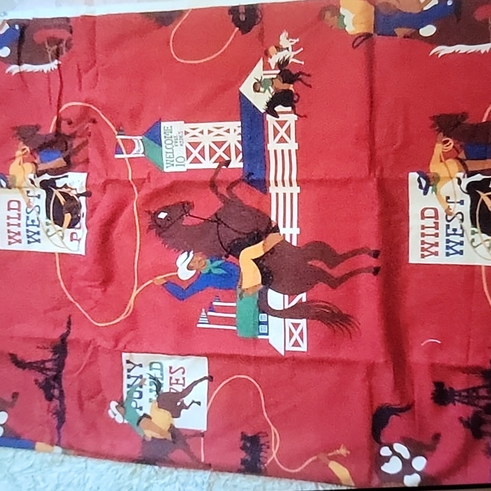 Vintage Wild West Cottin Fabric